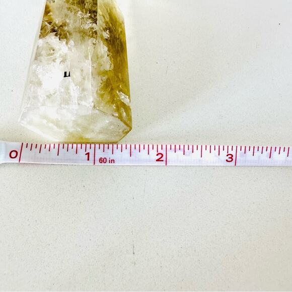 Citrine Polished Genuine 4.5” Crystal Point Boho Gypsy Meditation Yoga Gemstone - Picture 4 of 11